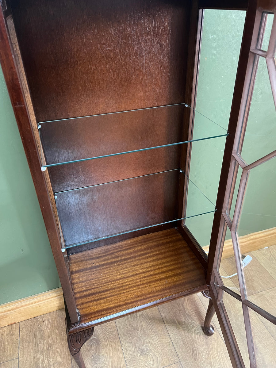 Vintage Mahogany Display Cabinet (SKU66)