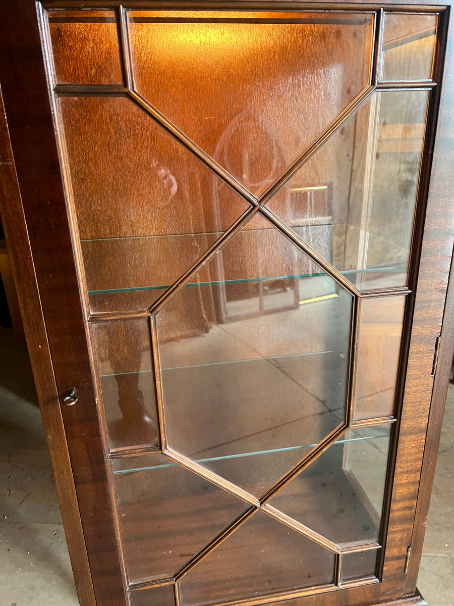 Vintage Mahogany Display Cabinet (SKU66)