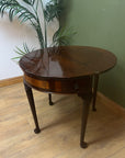 Antique Mahogany Fold Over Tea Table On Cabriole Legs (SKU229)