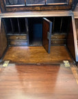 Antique George III Style Walnut Bureau Bookcase With Key (SKU122)