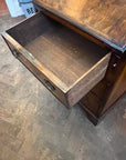 Antique George III Style Walnut Bureau Bookcase With Key (SKU122)