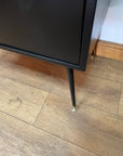 Retro Music Cabinet Record Holder Black (SKU252)