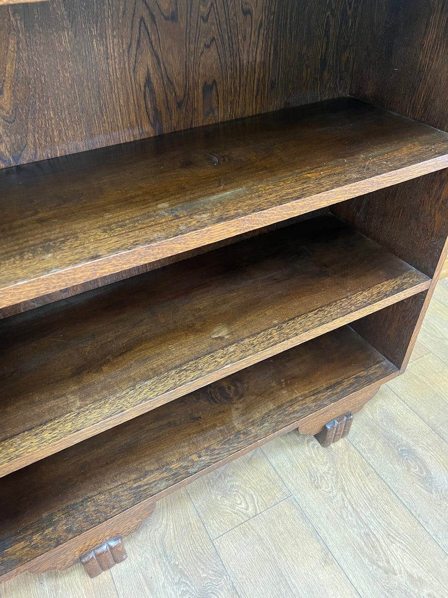 Art Deco Oak Bookcase  (SKU127)