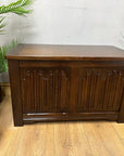 Oak Linenfold Blanket Chest (SKU165)