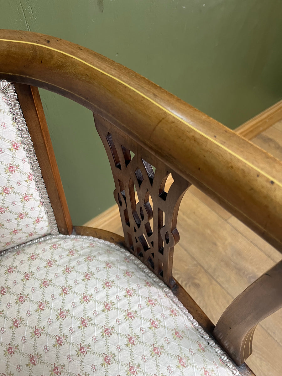 Edwardian Inlaid Bow Back Chair (SKU237)