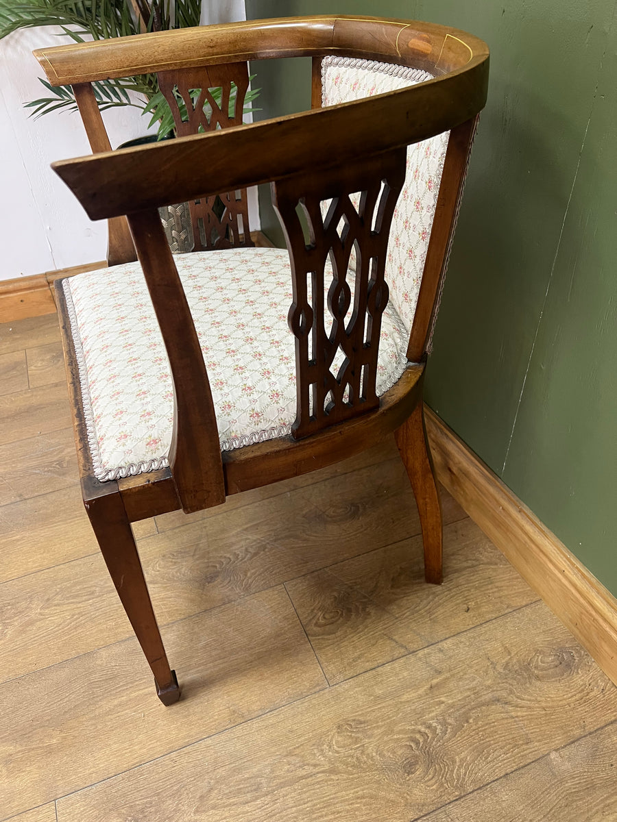 Edwardian Inlaid Bow Back Chair (SKU237)