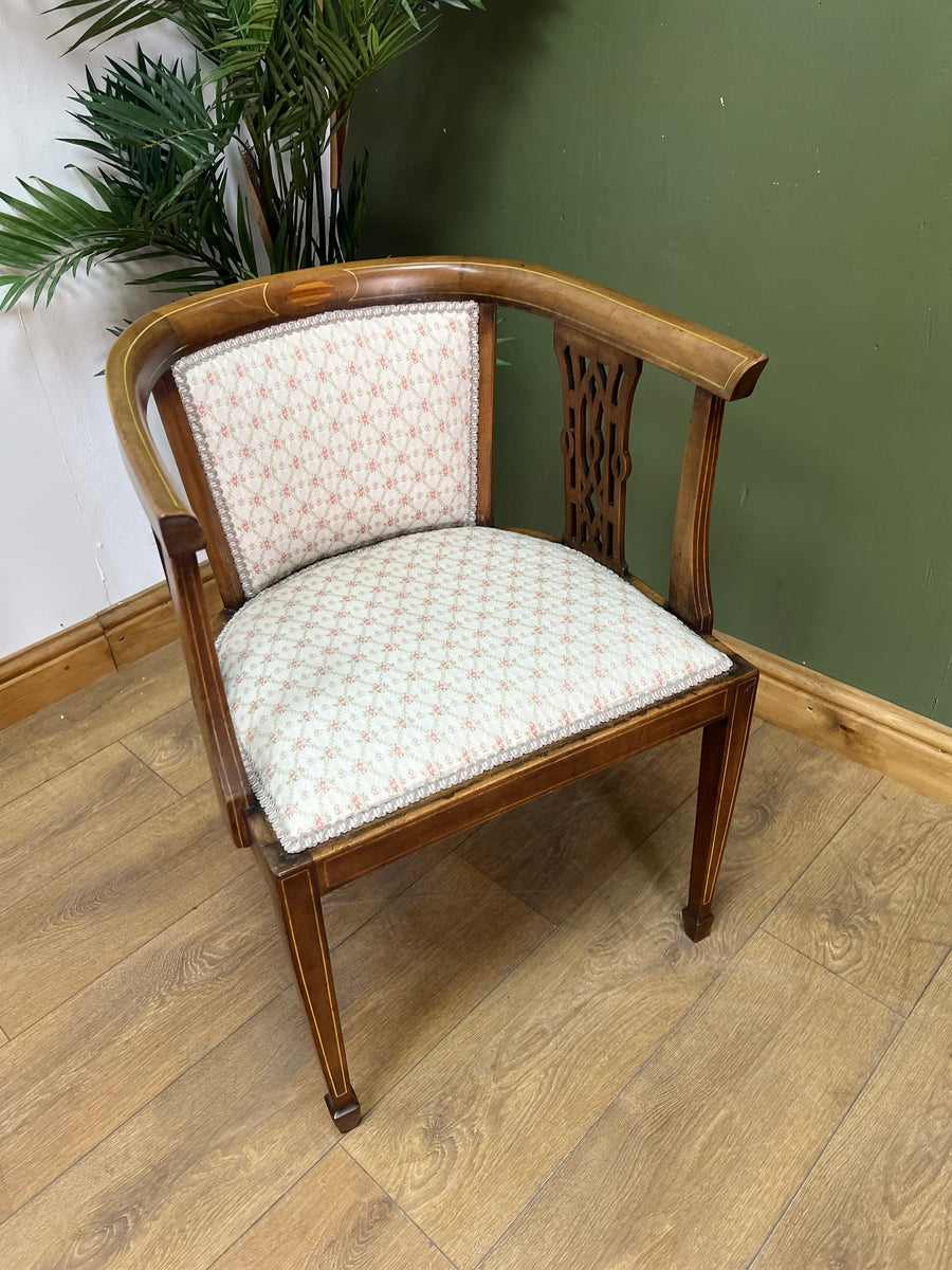Edwardian Inlaid Bow Back Chair (SKU237)
