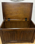 Oak Linenfold Blanket Chest (SKU165)