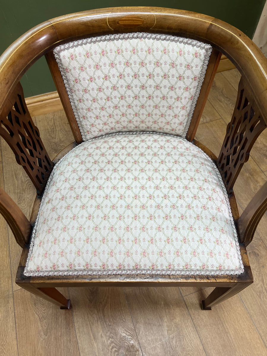 Edwardian Inlaid Bow Back Chair (SKU237)