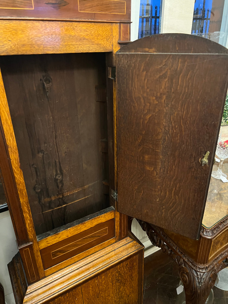 19th Century Oak And Mahogany Inlaid Longcase Clock (SKU247)