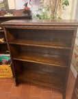 Antique Oak Edwardian Freestanding Bookcase 3 Shelves (SKU127)