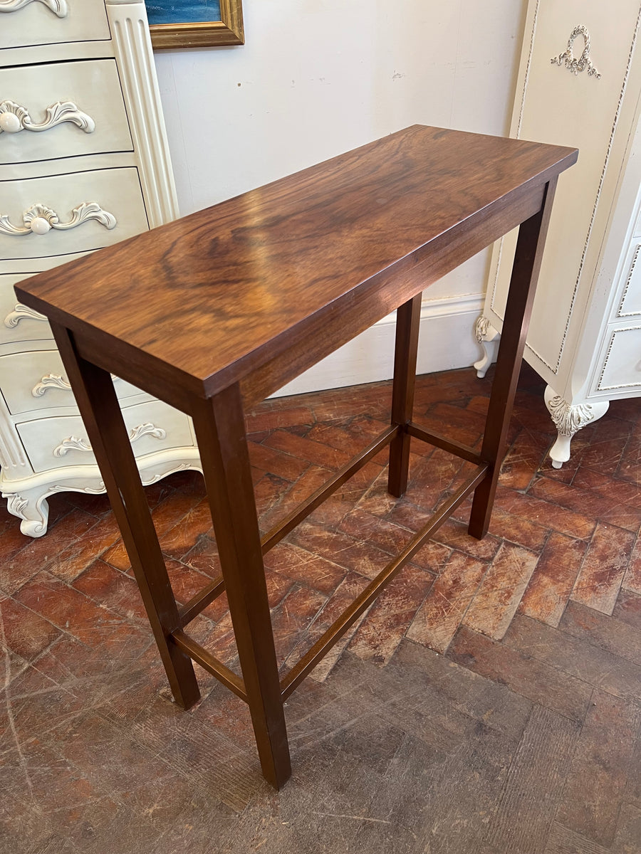 Narrow Vintage Wooden Side Table (SKU91)