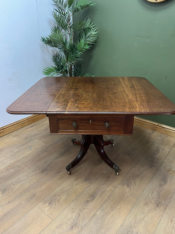 William lV Plum Pudding Pembroke Dining Table Circa-1835 (SKU031)