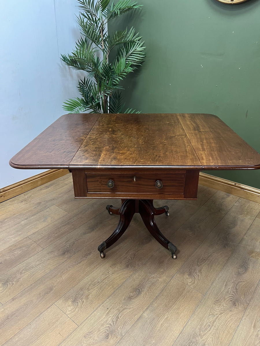 William lV Plum Pudding Pembroke Dining Table Circa-1835 (SKU031)