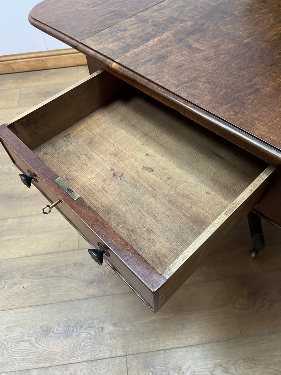 William lV Plum Pudding Pembroke Dining Table Circa-1835 (SKU031)