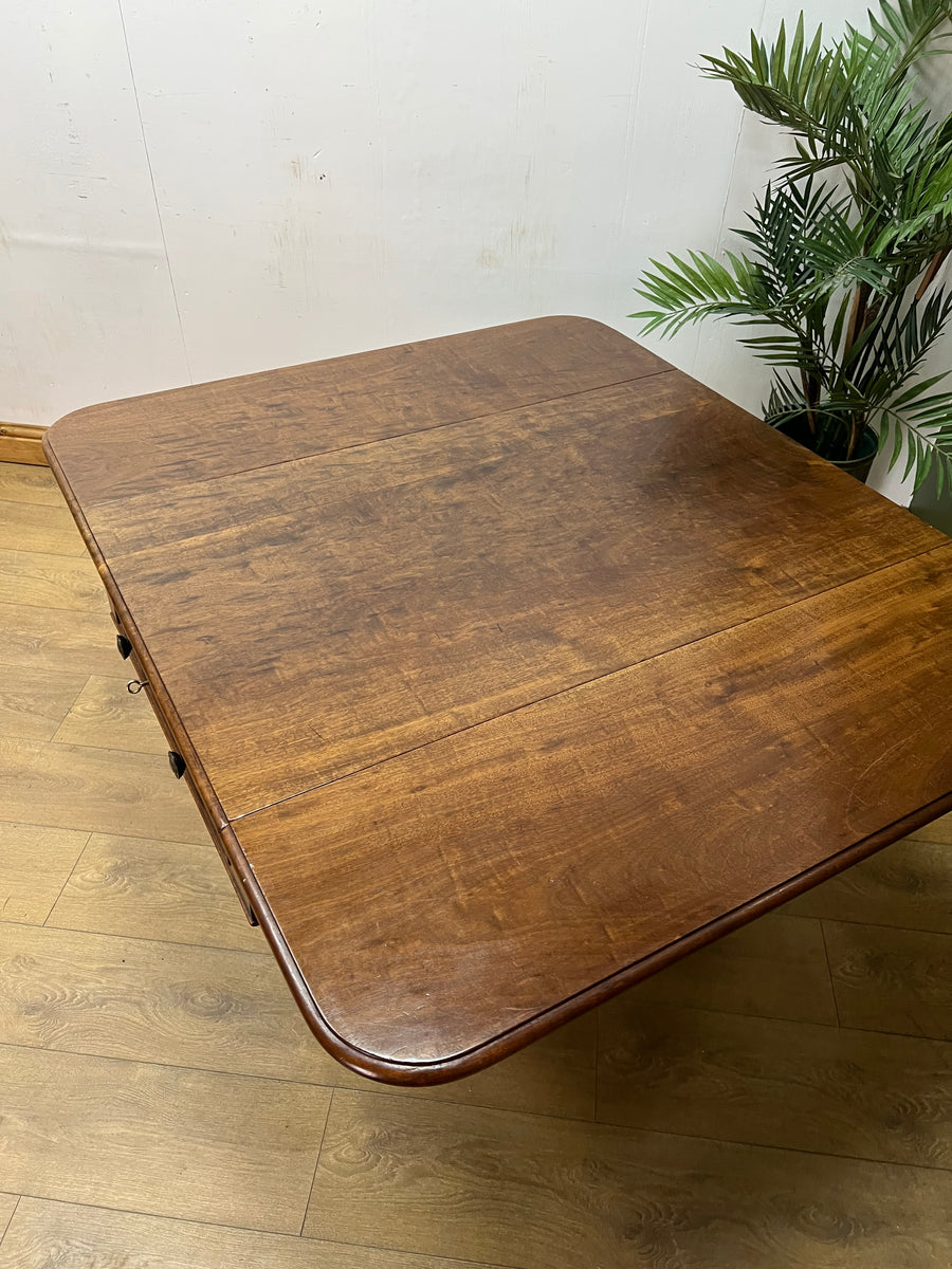 William lV Plum Pudding Pembroke Dining Table Circa-1835 (SKU031)