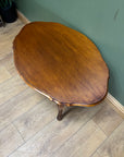French Style Walnut Oval Coffee Table (SKU86)