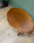 French Style Walnut Oval Coffee Table (SKU86)