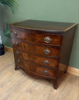 Georgian Bow Fronted Chest Drawers (SKU167)