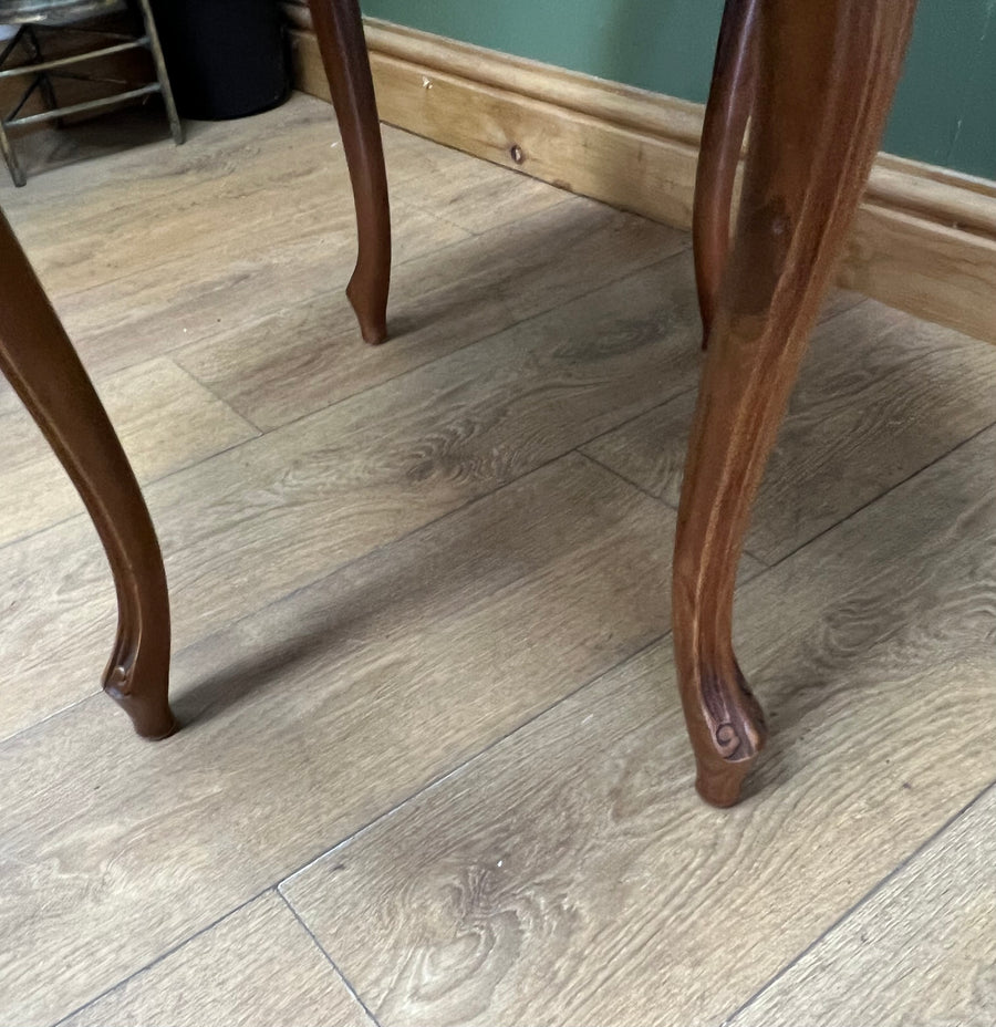 French Style Walnut Oval Coffee Table (SKU86)