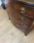 Georgian Bow Fronted Chest Drawers (SKU167)