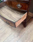 Georgian Bow Fronted Chest Drawers (SKU167)