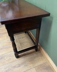Vintage Oak Console Table With Single Drawer (SKU89)