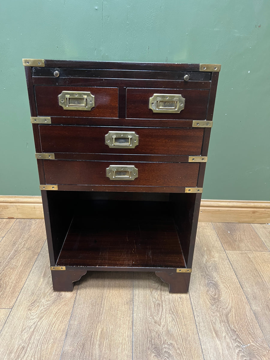 Campaign Style Brass Mounted Cabinet (SKU231)