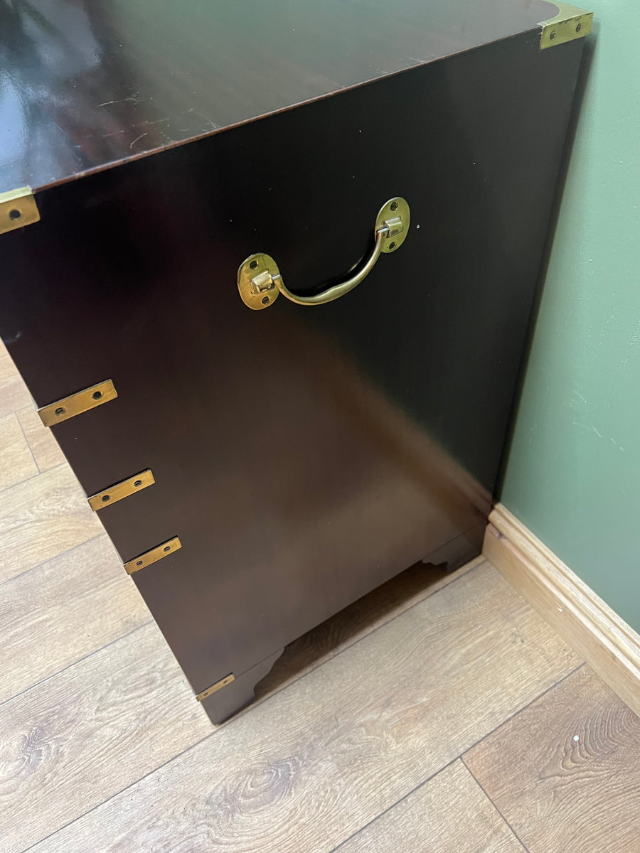 Campaign Style Brass Mounted Cabinet (SKU231)
