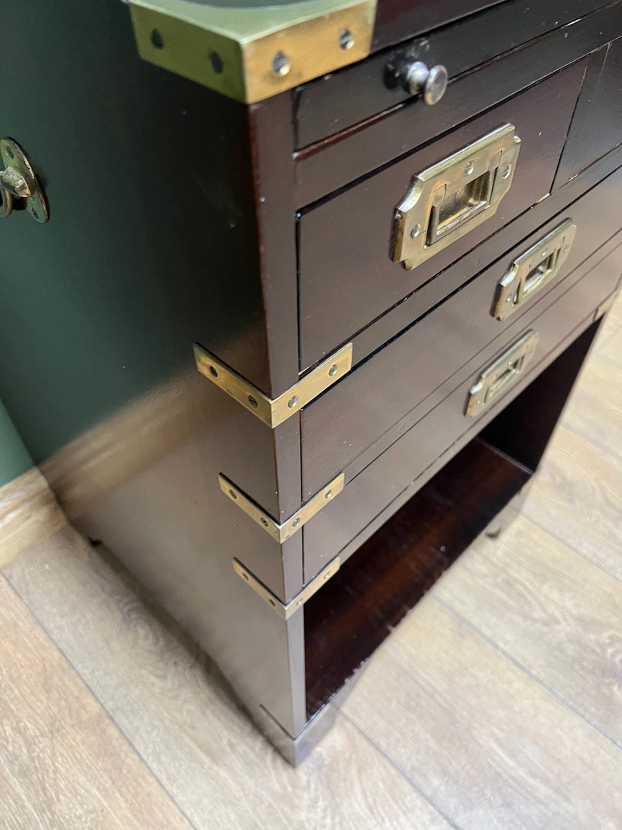 Campaign Style Brass Mounted Cabinet (SKU231)