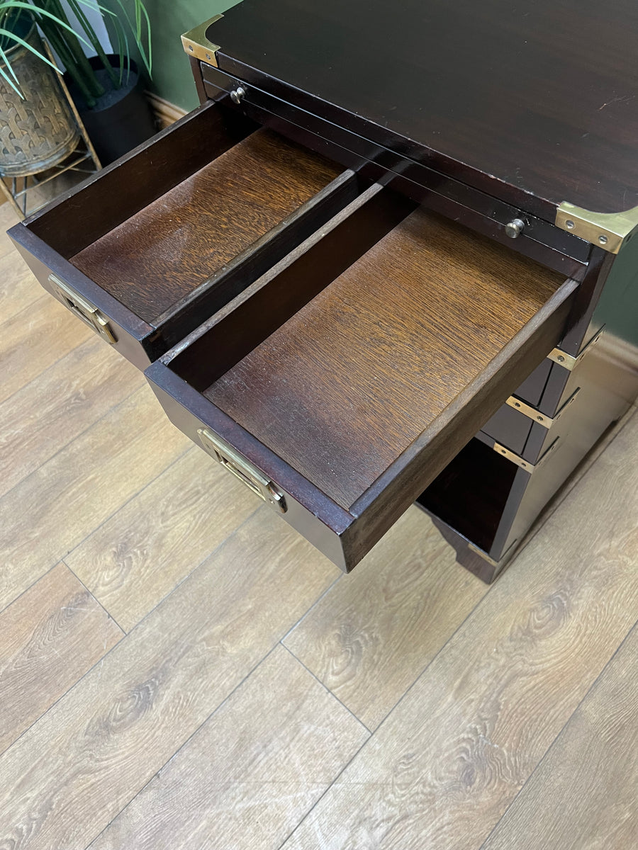 Campaign Style Brass Mounted Cabinet (SKU231)