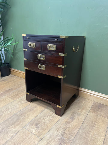 Campaign Style Brass Mounted Cabinet (SKU231)