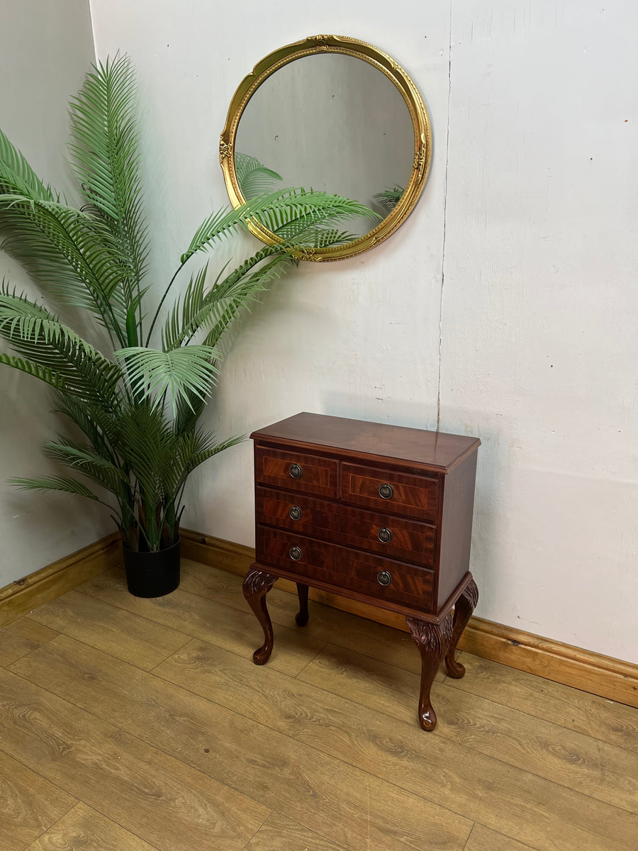 Small Mahogany Chest 4 Drawers (SKU228)