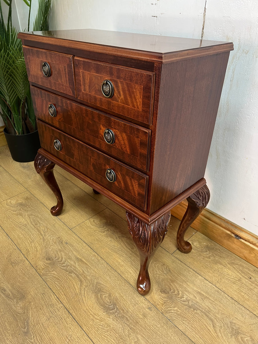 Small Mahogany Chest 4 Drawers (SKU228)