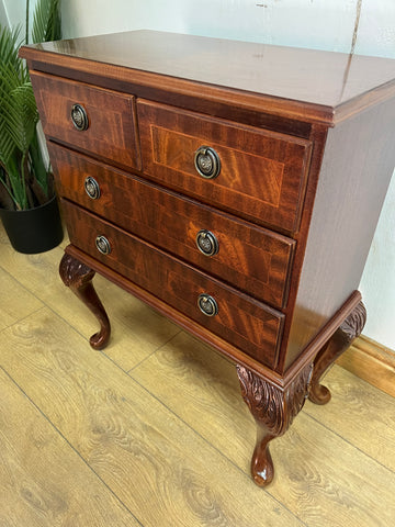 Small Mahogany Chest 4 Drawers (SKU228)