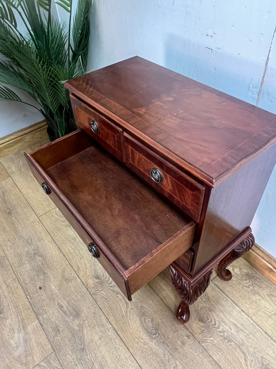 Small Mahogany Chest 4 Drawers (SKU228)
