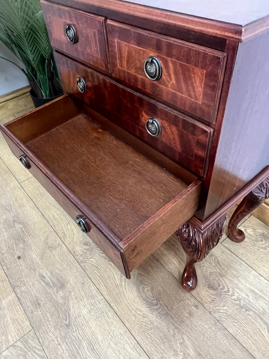 Small Mahogany Chest 4 Drawers (SKU228)