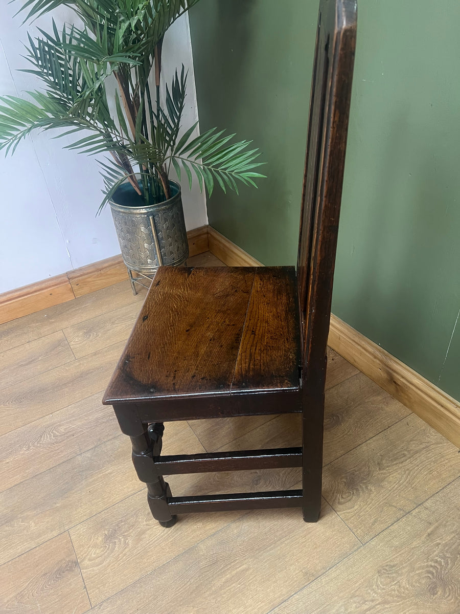 18th Century Early Georgian Oak Side Chair (SKU244)