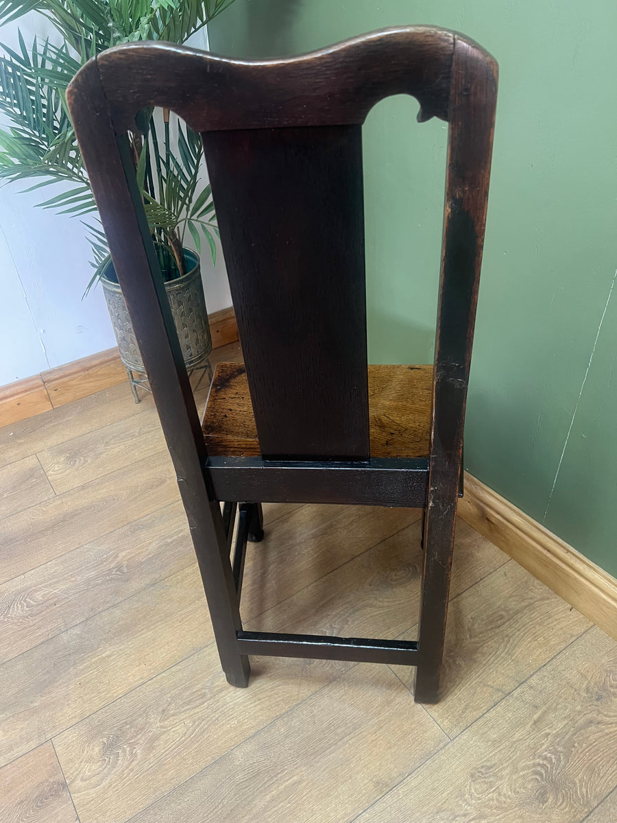 18th Century Early Georgian Oak Side Chair (SKU244)