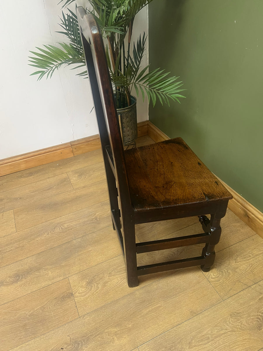 18th Century Early Georgian Oak Side Chair (SKU244)
