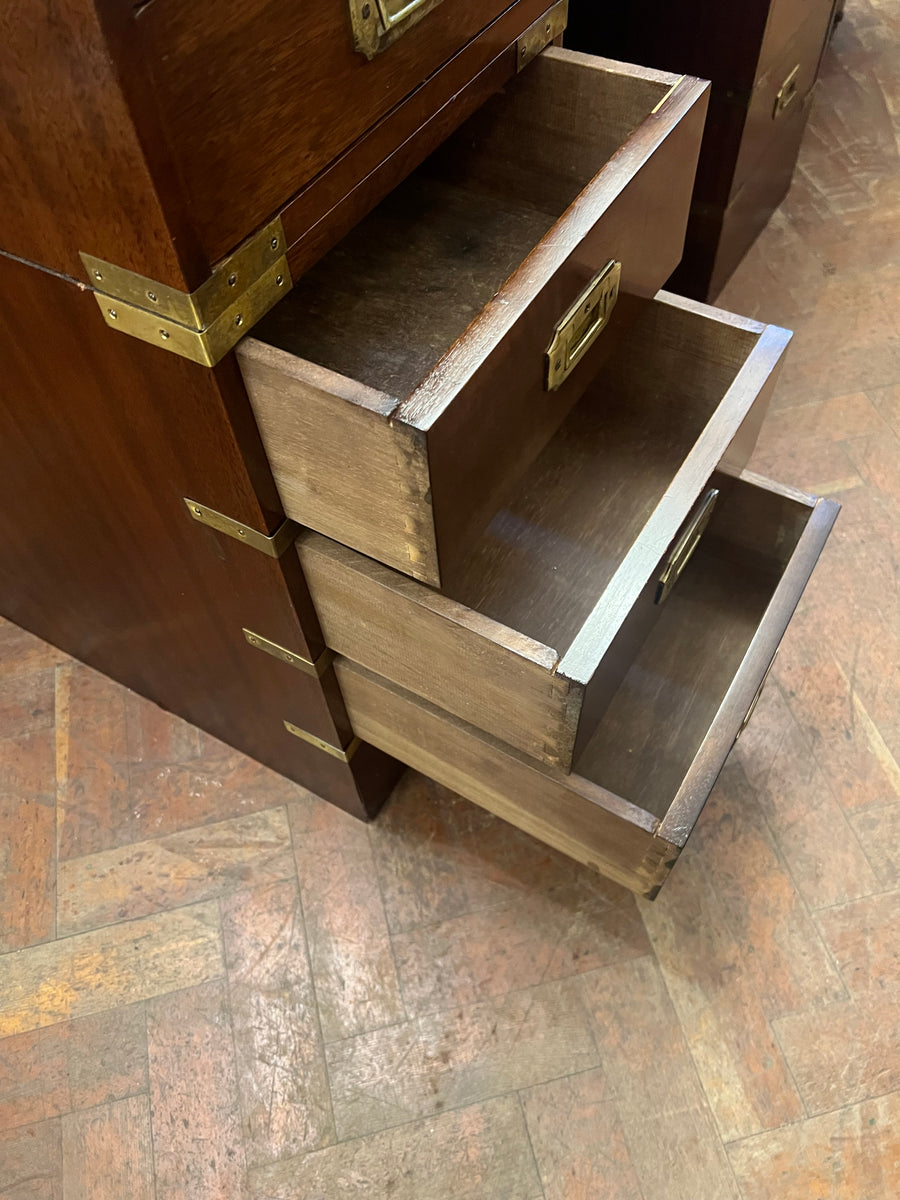 Campaign Style Brass Mounted Desk (SKU131)