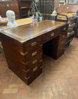 Campaign Style Brass Mounted Desk (SKU131)