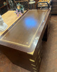 Campaign Style Brass Mounted Desk (SKU131)