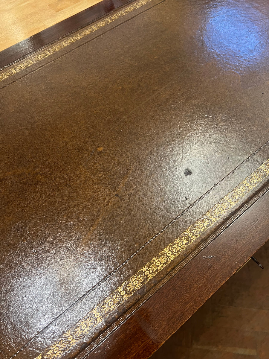 Campaign Style Brass Mounted Desk (SKU131)