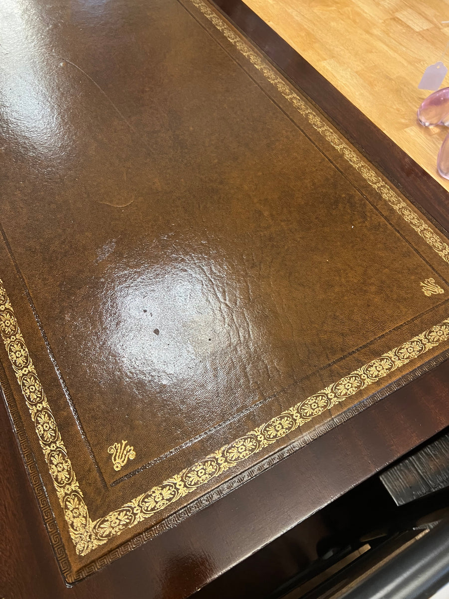 Campaign Style Brass Mounted Desk (SKU131)