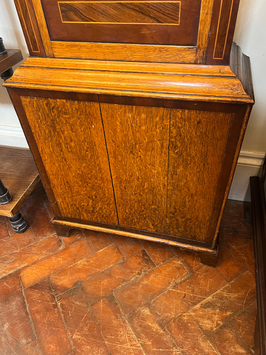 19th Century Oak And Mahogany Inlaid Longcase Clock (SKU247)