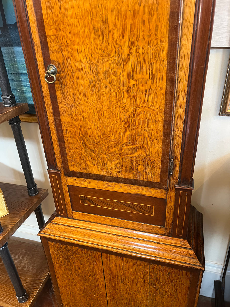 19th Century Oak And Mahogany Inlaid Longcase Clock (SKU247)