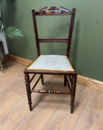 Antique Victorian Inlaid Low Seated Chair (SKU169)