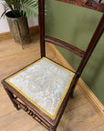 Antique Victorian Inlaid Low Seated Chair (SKU169)