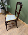Antique Victorian Inlaid Low Seated Chair (SKU169)